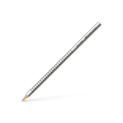 Afbeelding van 12x Kleurpotlood Faber Castell Grip 2001 82 zilver
