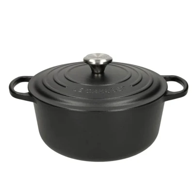 Afbeelding van Le Creuset Signature Braadpan 24 cm Mat Zwart