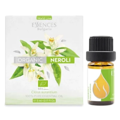 Afbeelding van Essences Bulgaria Biologische Neroli Essentiële Olie 5ml Citrus aurantium 100% Puur en Natuurlijk Onverdund Therapeutische Kwaliteit Aromatherapie Cosmetica Wreedheidvrij Niet GMO