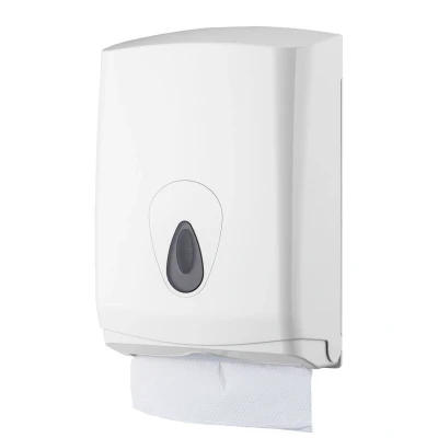 Afbeelding van PlastiQline midi handdoekdispenser PQMidiH wit