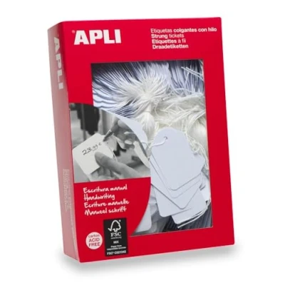 Afbeelding van Labels Apli Draad Wit Fiches 11 x 29 mm (1000 Unidades)