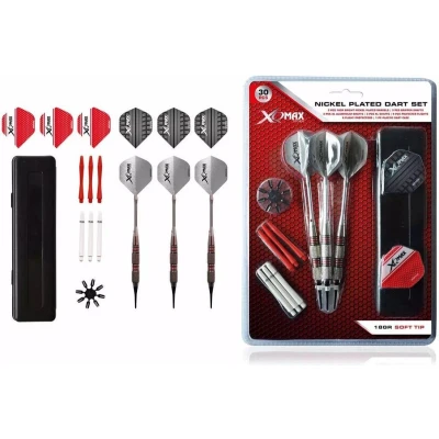 Afbeelding van XQ Max Dartset soft tip nickel plated 18gram