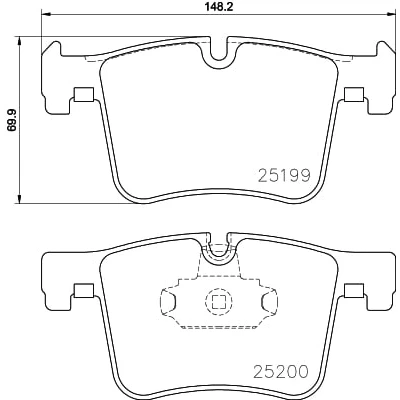 Afbeelding van Remblokkenset, schijfrem HELLA PAGID 8DB 355 015 781