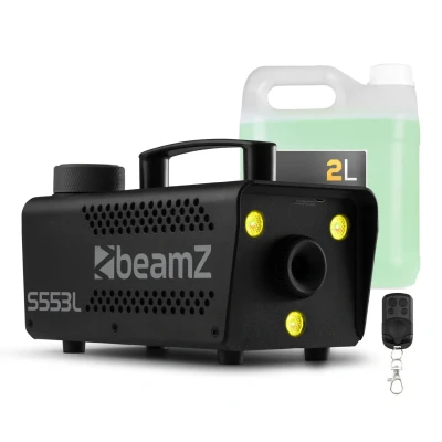 Afbeelding van BeamZ S553L Rookmachine met LED’s Set 2 liter vloeistof Voor