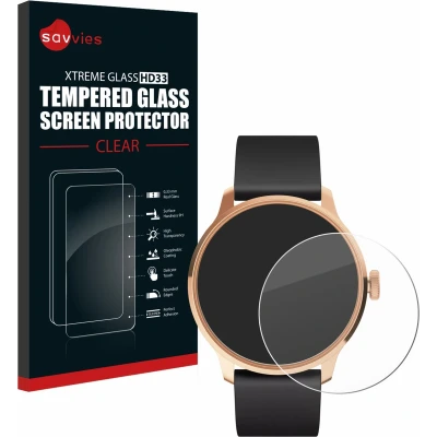 Afbeelding van Savvies Tempered Glass Screen Protector voor Withings ScanWatch Light 9H Gehard Glas Scherm Beschermer