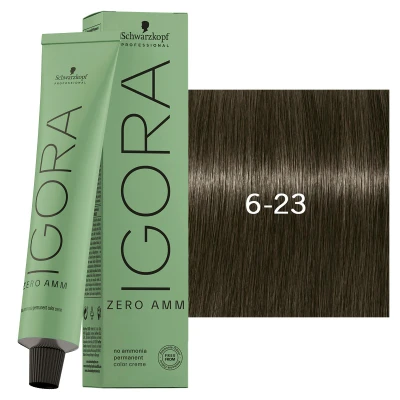 Afbeelding van Schwarzkopf Igora Zero Amm 6 23 Dark Blonde Ash Matte 60 ml