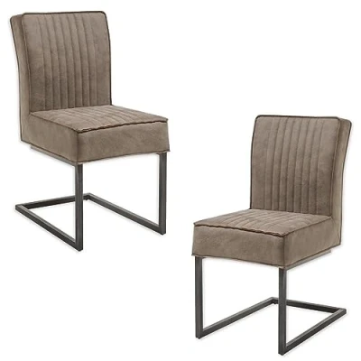 Afbeelding van Stolkom Vrijdragende stoel LINDA Verenkern in de zitting (set, 2 stuks)