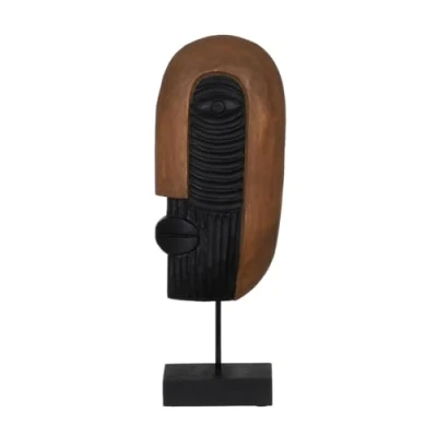 Afbeelding van Decoratieve figuren Bruin Masker 17,5 x 10 50 cm