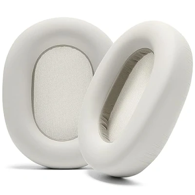 Afbeelding van WC Wicked Kussens extra dikke oorkussens voor Sony WH 1000XM5 Zachte PU lederen kussens, luxe geluidsisolerende traagschuim, dikte Silver