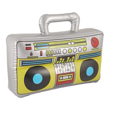 Afbeelding van HENBRANDT BOOM BOX OPBLAASBARE BLOW UP LUIDSPREKER FANCY JURK ACCESSOIRE STEREO STAG PARTY PROP