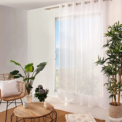 Afbeelding van ED Enjoy Home Sablé Gordijn, wit, 240 x cm, polyester