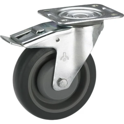 Afbeelding van dörner + helmer 716565F Zwenkwiel Wieldiameter: 100 mm Draagvermogen (max.): 150 kg 1 stuk(s)