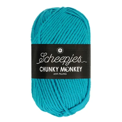 Afbeelding van Scheepjes Chunky Monkey 100g 1068 Turquoise Blauw