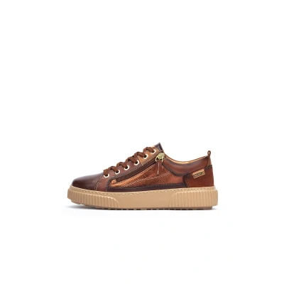 Afbeelding van Pikolinos Riells Sneakers laag, Dames, Maat: 36, Dark brown Leer