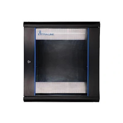 Afbeelding van Extralink EX.7256 Rack 12U Wandplank (12 HE, 19 inch rek), Serverkast, Zwart