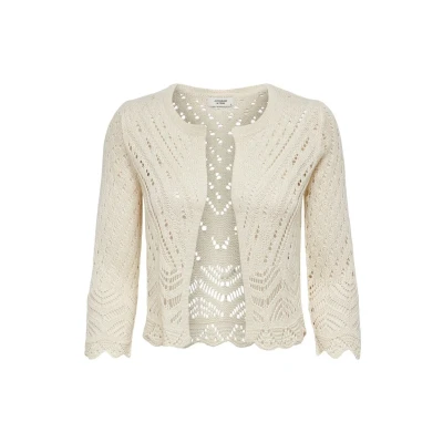 Afbeelding van JACQUELINE de YONG Gebreide damesjas, Eggnoga, S