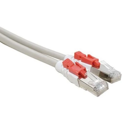 Afbeelding van Netwerkkabel RJ45 CAT 6 S/FTP met vergrendeling grijs 0.5 M