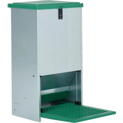 Afbeelding van vidaXL Pluimveevoerbak automatisch met pedaal 20 kg