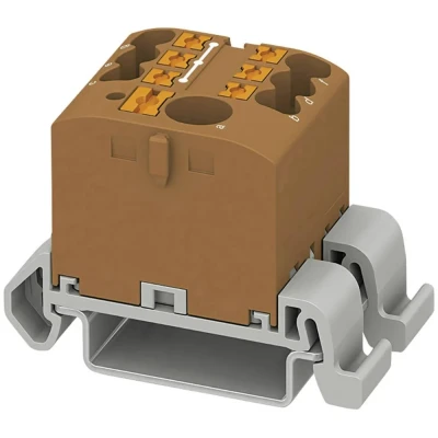 Afbeelding van Phoenix Contact PTFIX 6/6X2,5 NS35A BN 3273208 Verdeelblok 0.14 mm² 2.50 Bruin 10 stuk(s)
