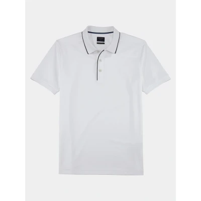 Afbeelding van OLYMP Casual Polo shirt Korte mouw wit