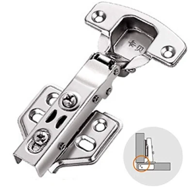 Afbeelding van Soft Close scharnieren keuken kast deur met zelfsluitend mechanisme langzaam gesloten plaat scharnier &amp; schroeven Pack van 2 stuks