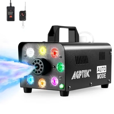 Afbeelding van Rookmachine met draadloze afstandsbediening en kleurrijk LED licht, 500 WATT stabiel draagbaar, geschikt voor Halloween, Kerstmis, huwelijksfeesten toneeloptredens, enz