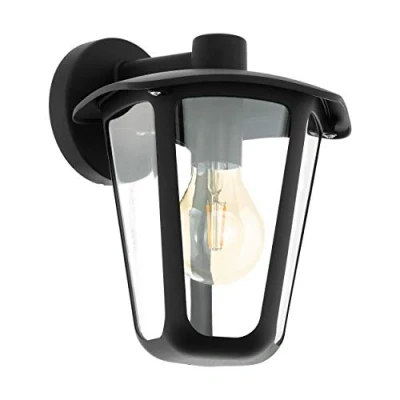 Afbeelding van EGLO MONREALE Wandlamp buiten E27 23 cm Zwart