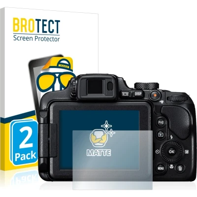 Afbeelding van BROTECT (2 Stuks) Antireflecterende Beschermfolie voor Nikon Coolpix B700 Anti Glare Screen Protector, Mat, Ontspiegelend