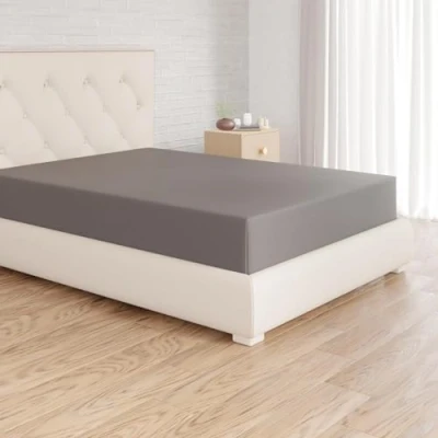 Afbeelding van Amazon Basics Jersey hoeslaken, donkergrijs, 90 x 200 cm