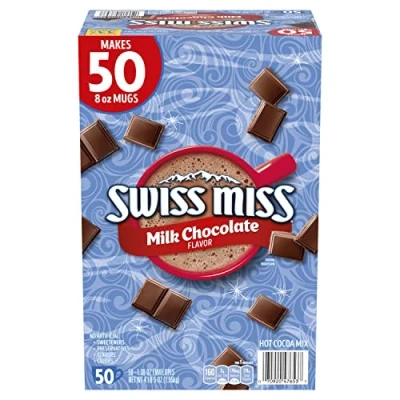 Afbeelding van Swiss Miss Milk Chocolate Hot Cocoa Drink Mix Sachet 50 ct Box 1.95 kg
