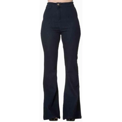 Afbeelding van Dancing Days Legs Eleven flare Broek XS Blauw