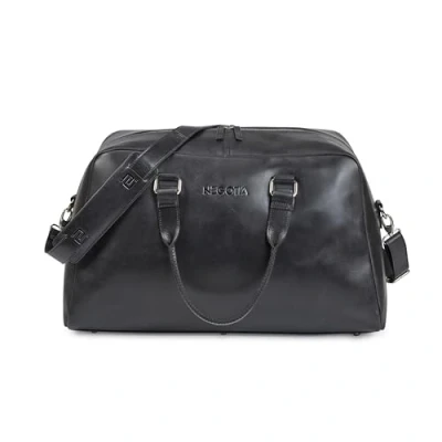 Afbeelding van NEGOTIA Alpha Apex Leren Weekendtas dames en Heren Reistas Leer Handbagage Tas Duffel Bag Sporttas 100% luxe Top Grain duffelbag reistassen Zwart