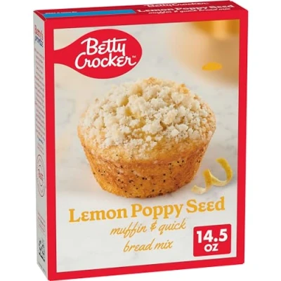 Afbeelding van Betty Crocker Lemon Poppy Seed Muffin Mix 15.4 oz