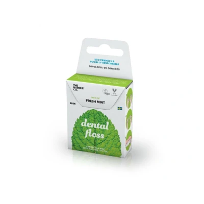 Afbeelding van The Humble Co Dental floss fresh mint 50 meter 1 stuks