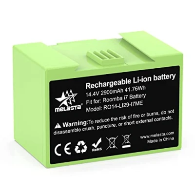 Afbeelding van i7 accu, 14,4 V 2900 mAh vervangende batterij voor Roomba i7/i7+ i4/i4+ i3/i3+ e5 e6 i7158 i7550 i755020 7150 7550, reserveaccu ionen van lithium stofzuiger iRobot serie en i