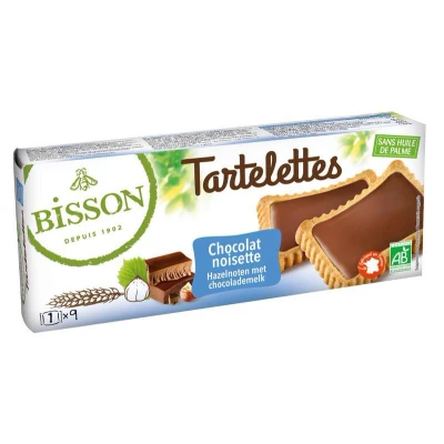 Afbeelding van Bisson Tartelette choco hazelnoot 150 g