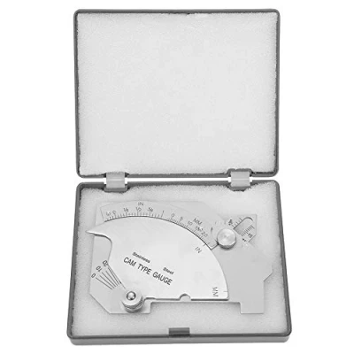 Afbeelding van lassen Filet Meter,Roestvrij staal Imperial Metric MG 8 Bridge CAM Naad Inspectie Test Liniaal met doos, voor Meting