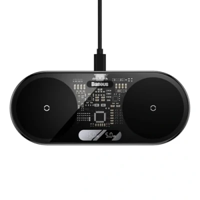 Afbeelding van Baseus Fm Zender Bluetooth Autolader Met Geschikt voor iPad/iPhone &amp; Samsung (7, 8, X, XR, XS, 11, 12, 13, S10, S20, S21) Zwart CCTM E01