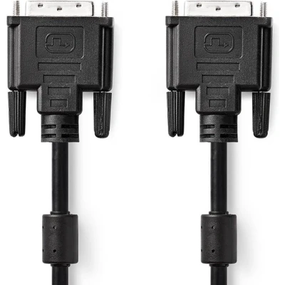 Afbeelding van DVI D Aansluitkabel 24+1 Dual Link Full HD 60Hz 3 meter Zwart