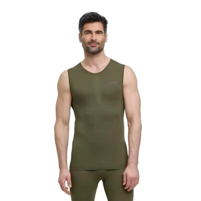 Afbeelding van FALKE Heren basislaag shirt Warm M S/L SH Functioneel materiaal sneldrogend 1 stuk, groen (Herb 7754) nieuw milieuvriendelijk,
