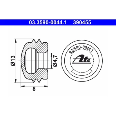 Afbeelding van Afsluitdop/beschermkap ATE 03.3590 0044.1
