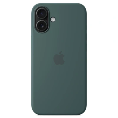 Afbeelding van Origineel Apple iPhone 16 Plus MagSafe Hoesje Siliconen en TPU (zacht) Softcase/Backcover Groen Telefoonhoesje