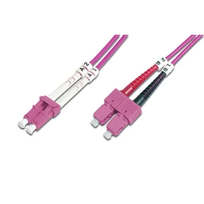 Afbeelding van Digitus DK 2532 03 4 Glasvezel kabel 3 meter LC SC I VH OM4 Violet