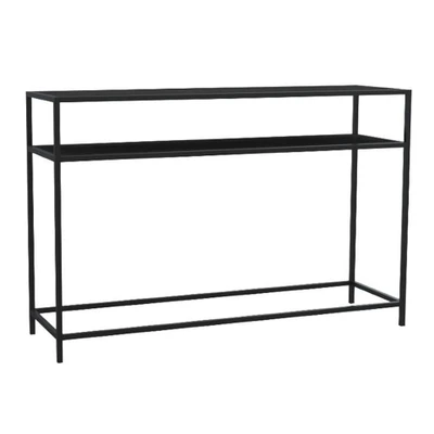Afbeelding van Sidetable Sabro met 2 zwart eiken bladen