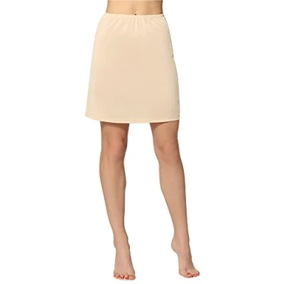 Afbeelding van Bellivalini BLV ME 897 Dames Onderrok kort elastisch licht Viscose Beige L