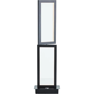 Afbeelding van Brilliant Leuchten Led tafellamp Ranut 56 cm hoogte, touchdimmer, 2000 lm, warmwit, draaibaar, zwart (1 stuk)