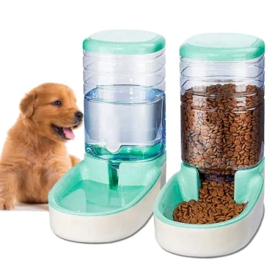 Afbeelding van Edipets, automatische voerbak kat, automatisch, 2 eenheden, 3,8 l, voer en waterbak voor huisdieren (Groen)