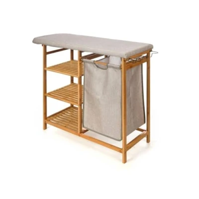 Afbeelding van Strijkplank Kipit 1443FL BAMBOO Zwart Stof Bamboe