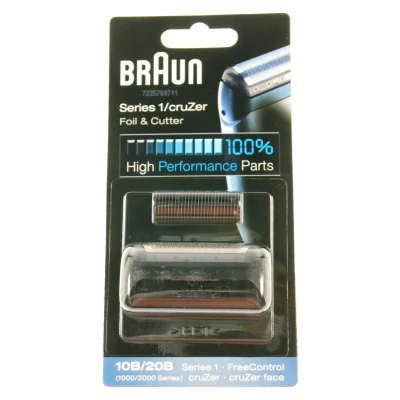 Afbeelding van Braun 81387932 scheerkop scheerapparaat 10B shaver combipack, 10B/20B (1000/2000SERIES), zwart