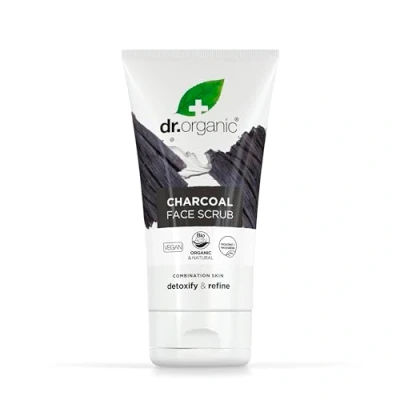 Afbeelding van 1+1 gratis Dr. Organic Charcoal Face Scrub 125ml